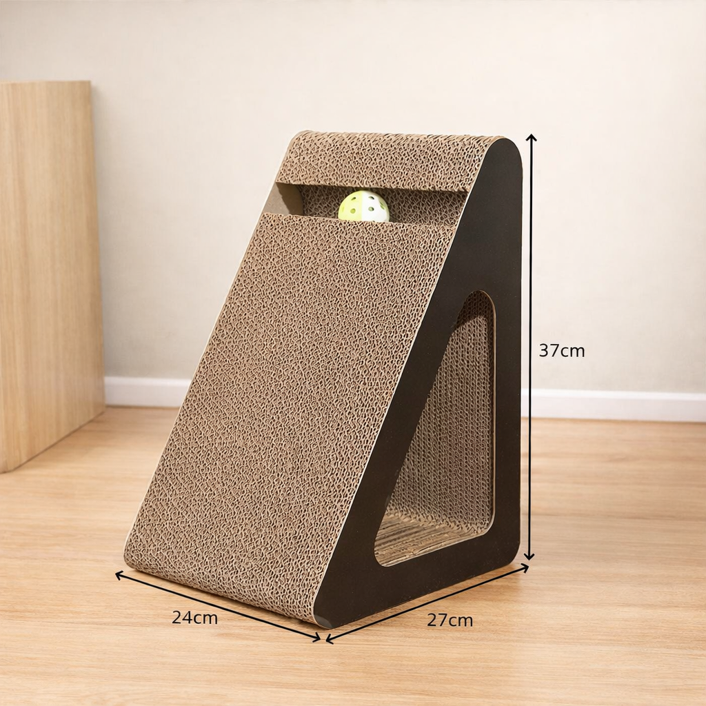 CatPlay™ – Kratzrampe & Spielzeug in einem