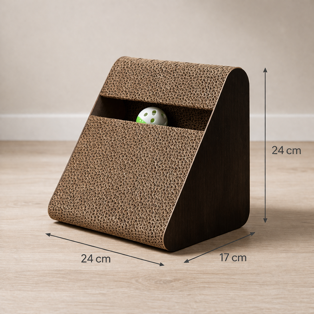 CatPlay™ – Kratzrampe & Spielzeug in einem