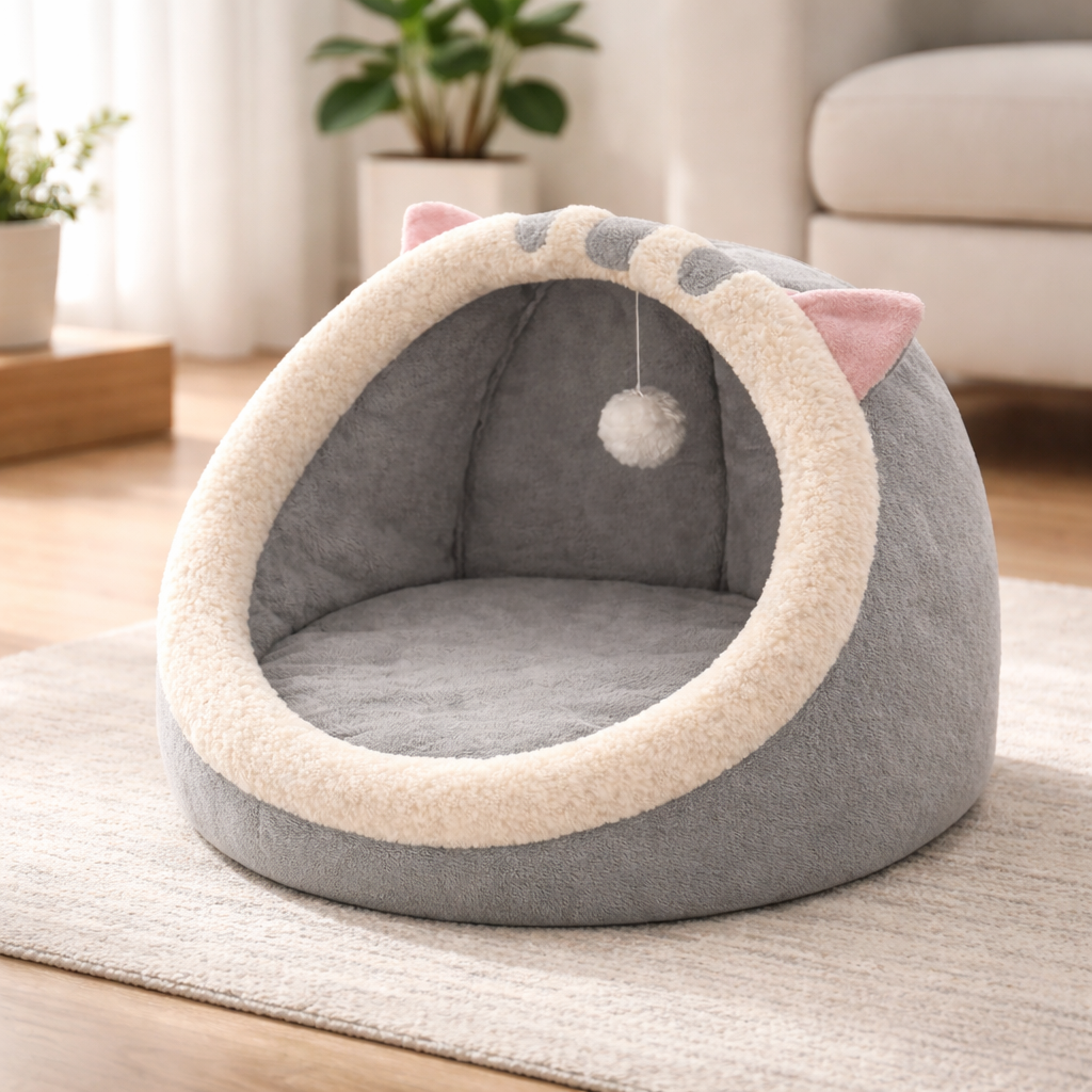 SnuggleCat™ – Weiche Katzenhöhle für ultimativen Komfort