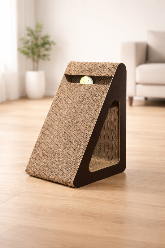 CatPlay™ – Kratzrampe & Spielzeug in einem